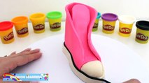 How to Make Sneakers with Play-Doh * Play Dough Art * Fun Creative For Kids * RainbowLearning