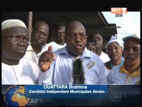 Municipales 2013 à Abobo: Ambiance au 10ème jour de campagne avec le candidat Ouattara Brahima
