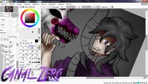 Mangle vs Purple guy Fnaf fan art