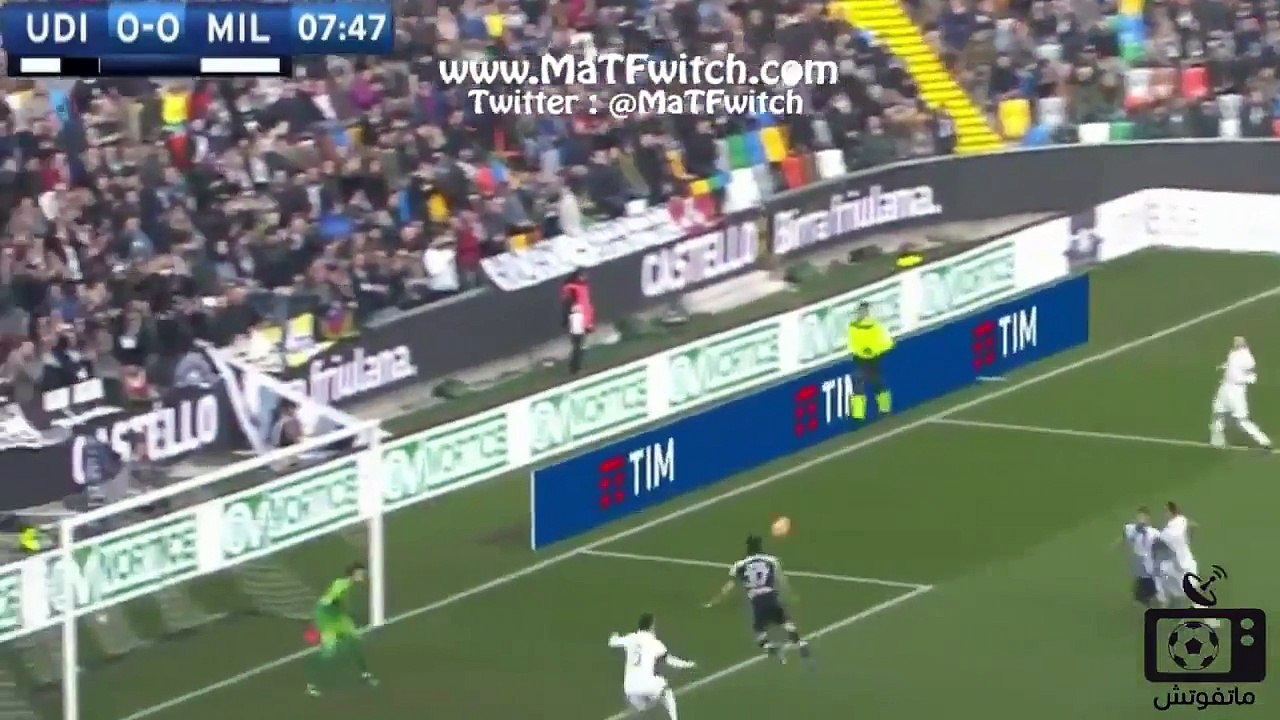 اهداف مباراة ميلان [1-2] اودينيزى [محمد الكواليني] [29-1-2017] الدورى الايطالى