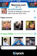 L'appli Skyrock.com en bref !