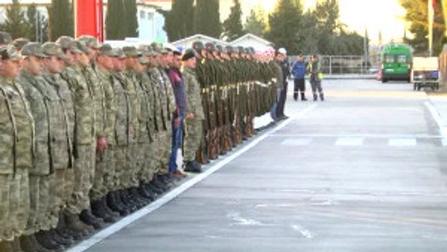 Fırat Kalkanı Harekatı - Şehit Uzman Çavuş Elmacı'nın Naaşı Izmir'e Gönderildi