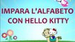alfabeto italiano per bambini - impara lalfabeto con hello kitty - abc per bambini