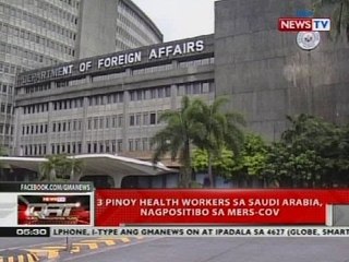 QRT: 3 pinoy health workeres sa Saudi Arabia, nagpositibo sa MERS-CoV