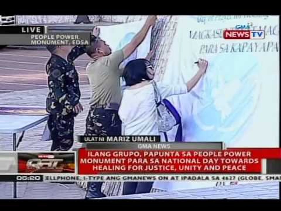QRT: Ilang grupo, nakiisa sa National Day Towards Healing for Justice, Unity and Peace