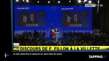 François Fillon fait une déclaration d'amour à Penelope Fillon au meeting de Paris (vidéo)