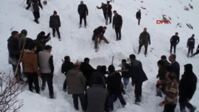 Van Muradiye'de 2 Kişi Çığ Altında Kaldı