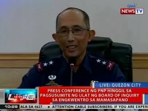 NTVL: Presscon ng PNP hinggil sa pagsusumite ng ulat ng BOI sa engkwentro sa Mamasapano