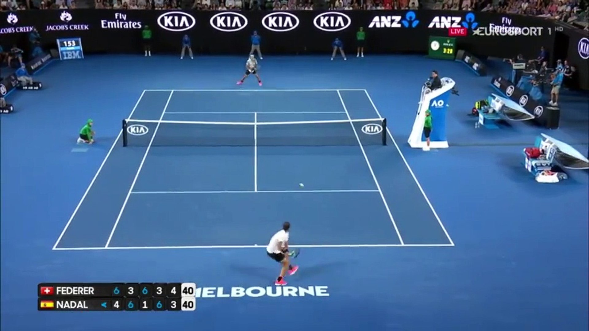 Roger Federer Unreal Point vs Rafael Nadal - Australian Open 2017 Final  (HD) - Vidéo Dailymotion