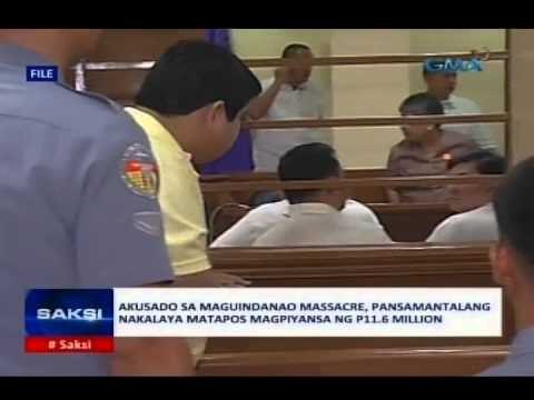 Akusado sa Maguindanao Massacre, pansamantalang nakalaya matapos magpiyansa