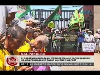 25 babaeng magsasaka, iprinotesta ang pagkakabinbin ng mga panukalang batas kaugnay ng CARP