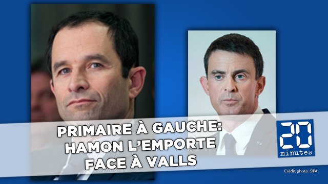 Primaire à gauche: Hamon l'emporte face à Valls