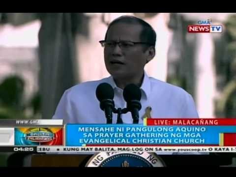 BP: Mensahe ni PNoy sa prayer gathering ng mga Evangelical Christian Church