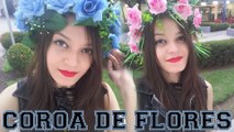 DIY  COMO FAZER COROA DE FLORES   Coroa de Flores ! passo a Passo coroas de flores em casa!