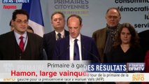Primaire à gauche: Hamon, large vainqueur devant Valls