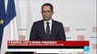 France Left Primary: Benoît Hamon addresses supporters after election win