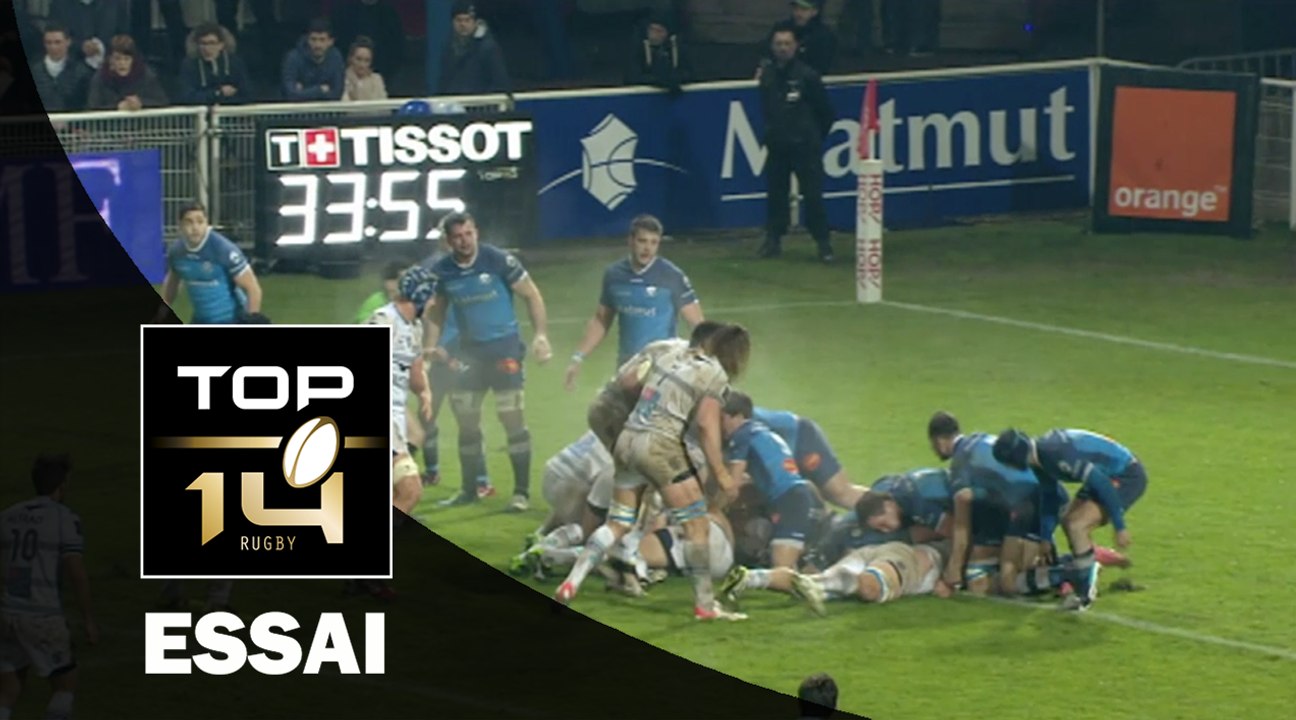 TOP 14 ‐ Essai Paul WILLEMSE (MHR) – Castres-Montpellier – J17 – Saison 2016/2017