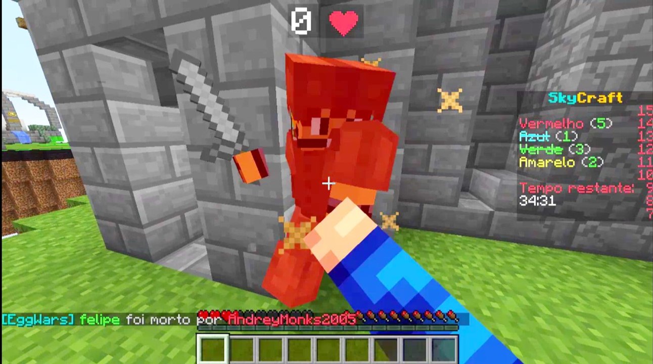 Minecraft: EGG WARS - MATEI O CARA NA MÃO #NUB ( 60fps )