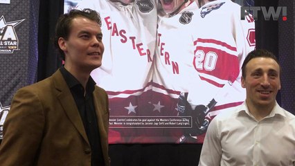 Rask and Marchand at NHL All Star Game