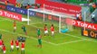 فرحة منتخب مصر بعد مبارة المغرب 1-0 بالتأهل لنصف نهائي كأس الامم الافريقية