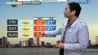 UH: Maayos na panahon, asahan sa Metro Manila ngayong Biyernes
