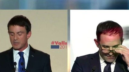 Benoît Hamon coupe la parole à Manuel Valls