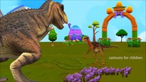 3D Dinosaurs Cartoon Animation Nursery Song | Johny Johny Yes Papa Kids Rhymes