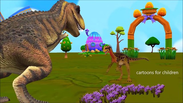 3D Dinosaurs Cartoon Animation Nursery Song | Johny Johny Yes Papa Kids Rhymes