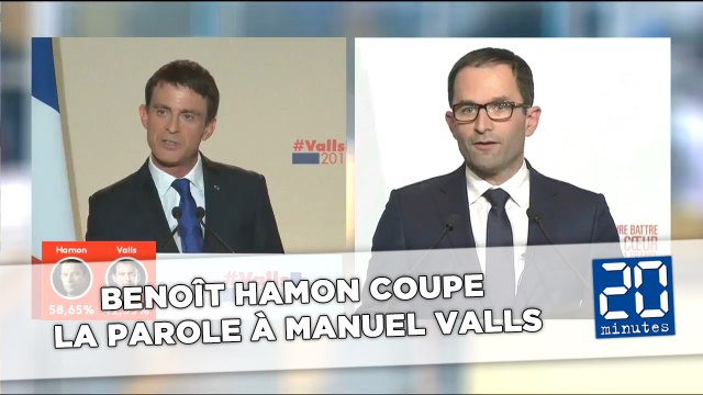 Benoît Hamon coupe Manuel Valls