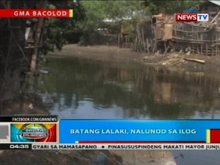 BP: Batang lalaki, nalunod sa ilog sa Bacolod City