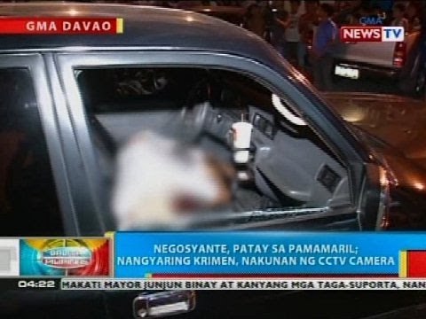 Negosyante, patay sa pamamaril sa Davao City; nangyaring krimen, nakunan ng CCTV camera