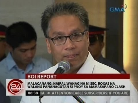24Oras: Sec. Roxas: Purisima, pangunahing may pananagutan sa Mamasapano Clash