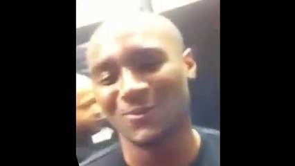 Drunk guy vs bathroom stall