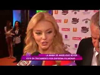 Mamá de Angelique Boyer en tratamiento por efisema pulmonar