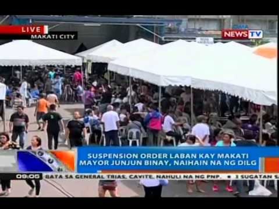 NTG: Mayor Binay, nasa loob pa rin ng Makati City Hall matapos ihain ang suspension order