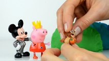 Peppa pig Play doh Surprise eggs Mickey mouse English Minions Playdough Kinder Egg