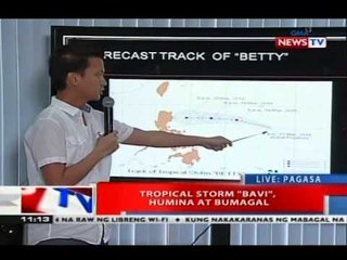 NTVL: Tropical storm 'Bavi', humina at bumagal