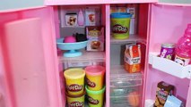 Play Doh Ice Cream Maker & Food Refrigerator, Playdough Toys 플레이도우 아이스크림 만들기 냉장고 와 뽀로로 장난감 Yo
