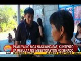 UB: Pamilya ng mga nasawing SAF, kuntento sa resulta ng imbestigasyon ng Senado