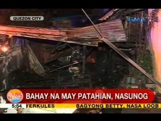 UB: Bahay na may patahian sa QC, nasunog