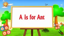 A is for Ant Nursery rhymes 3D Animation ABC Animals Alphabet song for children