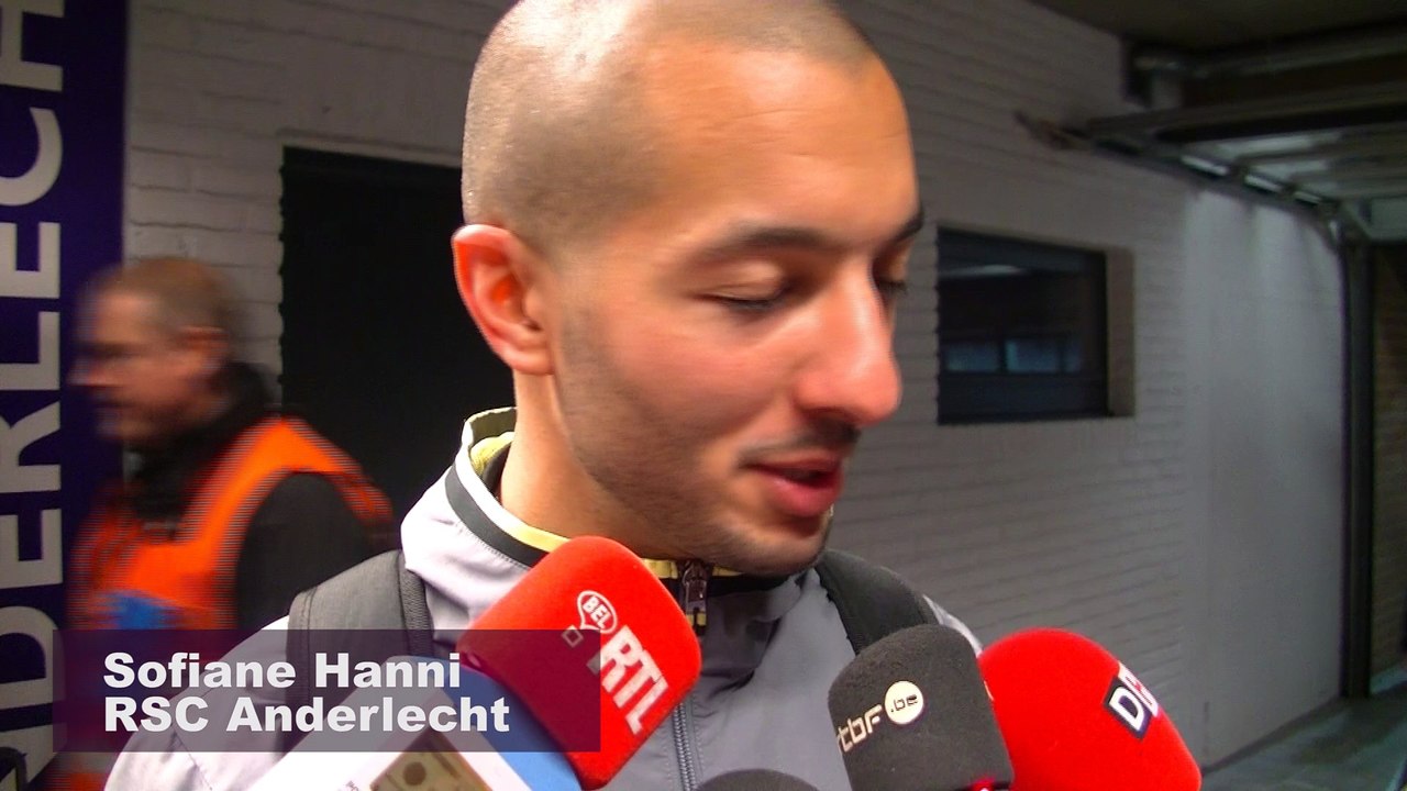 Sofiane Hanni après Anderlecht - Standard (0-0)