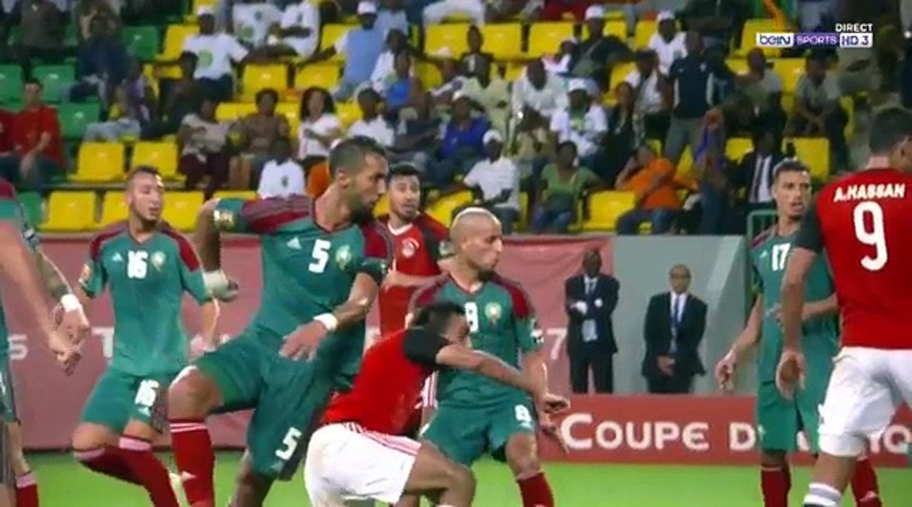 CAN 2017 / 1/4 de Finale Egypte vs Maroc (1-0) - Le résumé