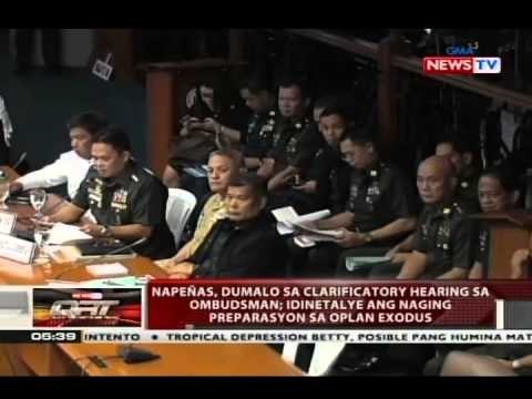 QRT: Napeñas, dumalo sa clarificatory hearing sa Ombudsman