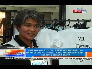 NTG: Simbahang Katolika sa publiko: Magsuot ng 'Huwag Kang Magnakaw' shirt