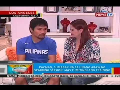 Pacman, sumabak na sa unang araw ng sparring session; mas tumitindi ang training