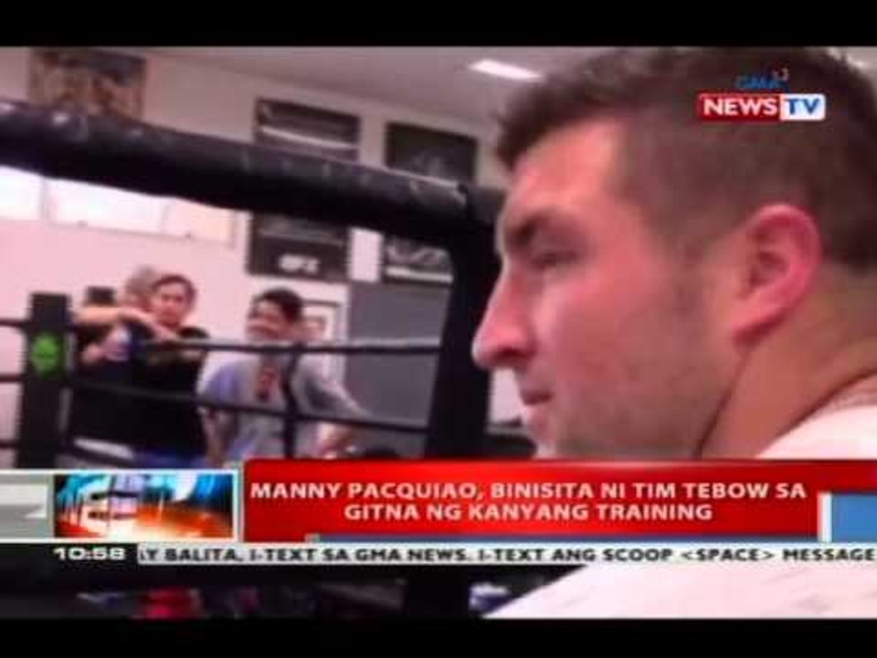 NTVL: Manny Pacquiao, binisita ni Tim Tebow sa gitna ng kanyang training