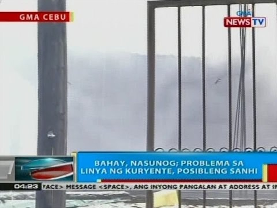 BP: Bahay sa Cebu, nasunog; problema sa linya ng kuryente, posibleng sanhi