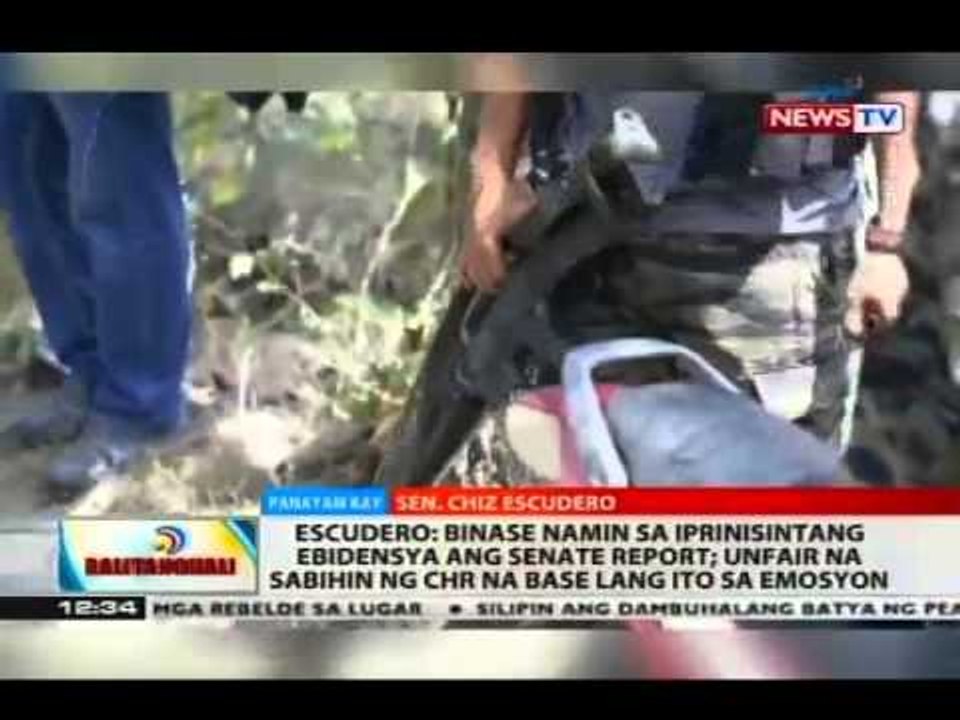 BT: Panayam kay Sen. Chiz Escudero