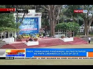 NTG: PNoy, panauhing pandangal sa pagtatapos ng PNPA Lakandula Class of 2015